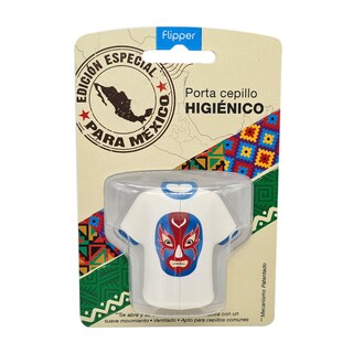 Foto 3 | Foto 3 | Portacepillos Flipper Camiseta Lucha Libre color Azul