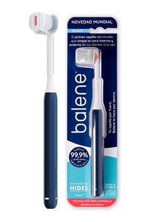 Foto 1 | Foto 1 | Cepillo Dental Balene Doble Cara con Cerdas Suaves Anguladas 45º Azul