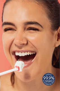 Foto 5 | Foto 5 | Cepillo Dental Balene Doble Cara con Cerdas Medias Anguladas 45º Coral