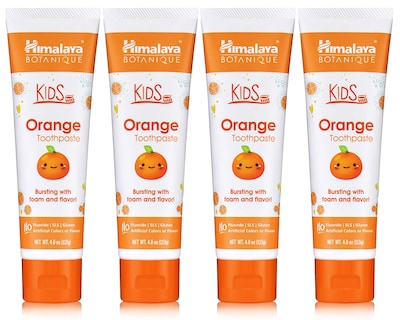 Foto 1 | Foto 1 | Pasta De Dientes Himalaya Botanique Kids Herbal Orange, 120 Ml, Paquete De 4 - Venta Internacional.