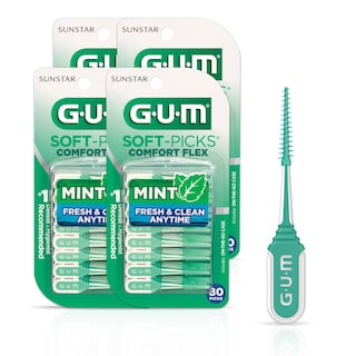 Foto 1 | Foto 1 | Dental Picks Gum Soft-picks Comfort Flex - Limpiador De Dientes (80 Unidades) - Venta Internacional.