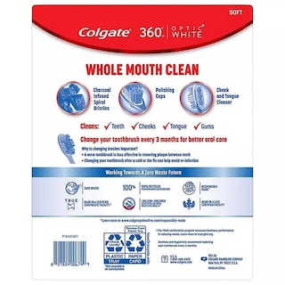 Foto 2 | Foto 2 | Cepillo de Dientes Colgate 360 8 Piezas - Venta Internacional