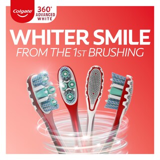 Foto 2 | Foto 2 | Cepillo De Dientes Colgate 360 Advanced Whitening Soft  Paquete De 4 - Venta Internacional.
