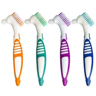 Foto 1 | Foto 1 | Cepillo De Dientes Para Dentaduras Postizas Huoguo Mango De Fácil Agarre Doble Cara - Venta Internacional.