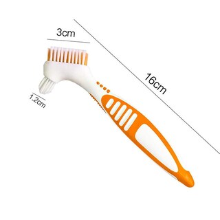 Foto 3 | Foto 3 | Cepillo De Dientes Para Dentaduras Postizas Huoguo Mango De Fácil Agarre Doble Cara - Venta Internacional.