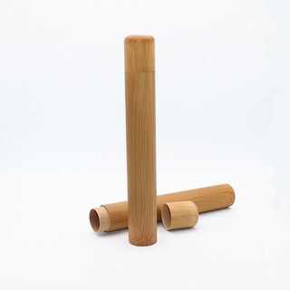 Foto 5 | Foto 5 | Funda De Cepillo De Dientes Tubo Portátil De Bambú Natural Para Viajes - Venta Internacional.