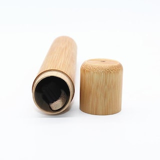 Foto 3 | Foto 3 | Funda De Cepillo De Dientes Tubo Portátil De Bambú Natural Para Viajes - Venta Internacional.
