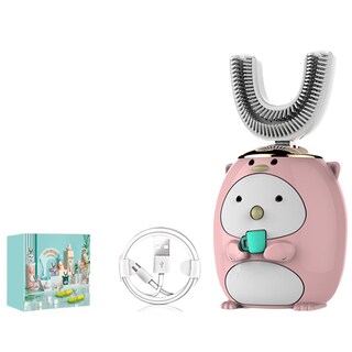 Foto 1 | Foto 1 | Cepillo De Dientes Eléctrico Smart De 360 Grados En Forma De U Con Forma De Pingüino Rosa - Venta Internacional.
