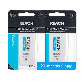 Foto 1 | Foto 1 | Hilo Dental Reach Encerado Sin Sabor 200 M Paquete De 2 - Venta Internacional.