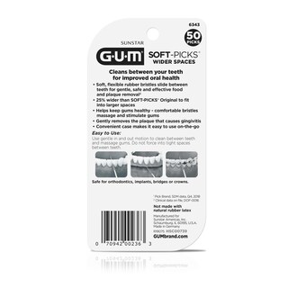 Foto 7 | Foto 7 | Dental Picks Gum Soft-picks Para Limpieza De Dientes Con Espacios Más Amplios  50 Unidades - Venta Internacional.