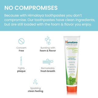 Foto 3 | Foto 3 | Pasta de Dientes Himalaya Botanique Complete Care Herbal 2 Piezas de 150 ml C/U - Venta Internacional