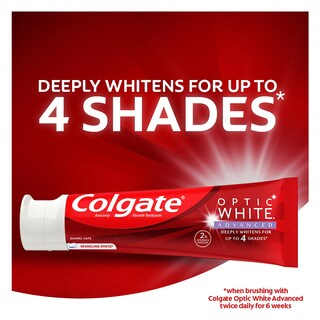 Foto 2 | Foto 2 | Pasta de Dientes Colgate Optic White Advanced con Peróxido de Hidrógeno al 2% 3 Piezas - Venta Internacional