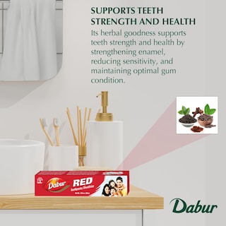 Foto 3 | Foto 3 | Pasta de Dientes Dabur Red Aliento Fresco y Encías Saludables 6 Piezas de 200 g C/U - Venta Internacional