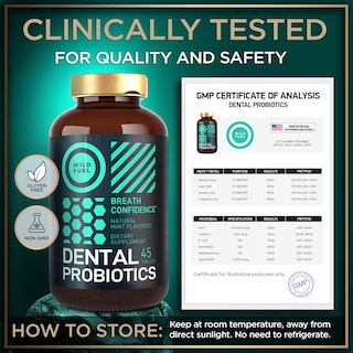 Foto 6 | Foto 6 | Tratamiento Dental Con Probióticos Orales Para El Mal Aliento, 45 Tabletas - Venta Internacional.