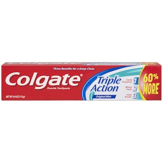 Foto 1 | Foto 1 | Pasta De Dientes Colgate Triple Action Mint 120 Ml (paquete De 6) - Venta Internacional.