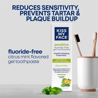 Foto 4 | Foto 4 | Pasta De Dientes Kiss My Face Sensitive Citrus Mint Gel 133 Ml, Paquete De 6 - Venta Internacional.