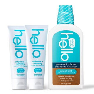 Foto 1 | Foto 1 | Set De Pasta De Dientes Y Enjuague Bucal Hello Antiplaque Whitening - Venta Internacional.