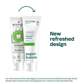 Foto 2 | Foto 2 | Pasta De Dientes Attitude Fresh Breath Sin Flúor 125ml - Venta Internacional.