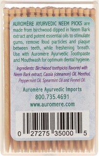 Foto 2 | Foto 2 | Palillos Auromere Ayurvedic Neem 100 Ct - Venta Internacional.