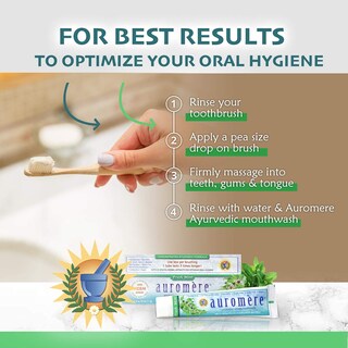 Foto 4 | Foto 4 | Pasta de Dientes Auromere Ayurvedic Herbal Fresh Mint 117 g- Venta Internacional