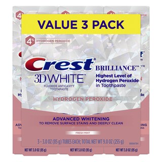 Foto 1 | Foto 1 | Pasta de Dientes Crest 3D White Brilliance con Flúor 3 Pack