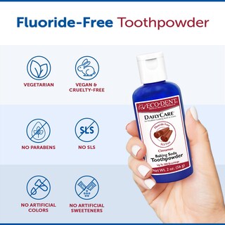 Foto 6 | Foto 6 | Polvo De Dientes Eco-dent Dailycare Bicarbonato De Sodio Canela 60 Ml - Venta Internacional.