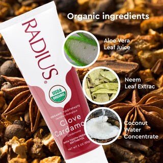 Foto 7 | Foto 7 | Pasta De Dientes Radius Usda Organic Clavo Cardamomo 90 Ml Paquete De 2 - Venta Internacional.