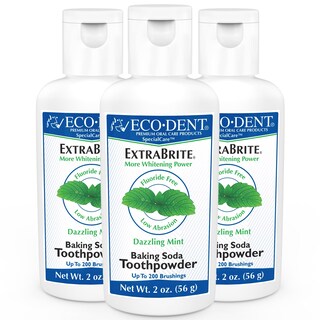 Foto 1 | Foto 1 | Polvo De Dientes Eco-dent Extrabrite Con Bicarbonato De Sodio Y Menta  60 Ml  Paquete De 3 - Venta Internacional.