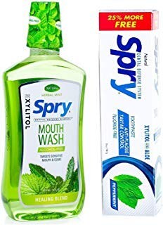 Foto 1 | Foto 1 | Paquete De Xilitol Sin Alcohol De Enjuague Bucal Y Pasta De Dientes Spry - Venta Internacional.