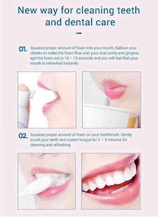 Foto 3 | Foto 3 | Pasta De Dientes Espuma Limpieza Profunda 60 Ml Quitamanchas | Huoguo - Venta Internacional.