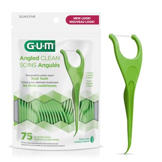 Foto 1 | Foto 1 | Hilo Dental Floss Picks Gum Angulado Extra Fuerte 75 Unidades - Venta Internacional.