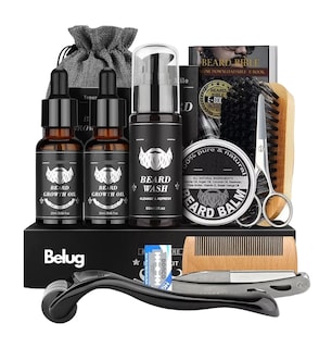 Foto 1 | Foto 1 | Kit De Barba Cuidado Para Hombres, Belug Herramientas De Aseo 12 Pcs