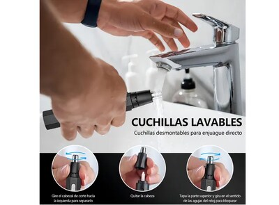Foto 5 | Foto 5 | Xtellar Recortadora Eléctrica Multifuncional Para Nariz Y Orejas, Recargable Usb, Negra - La Solución De Grooming Perfecta
