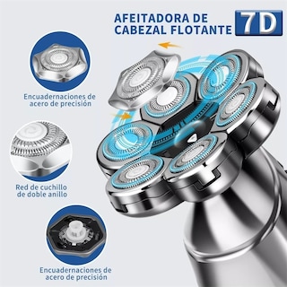 Foto 5 | Foto 5 | Maquinilla De Afeitar Eléctrica Recargable 7d Beard Kit Genérica - Venta Internacional.
