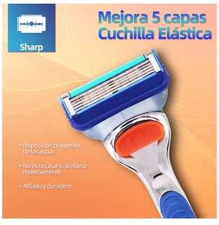 Foto 3 | Foto 3 | Rastrillos para Afeitar Belug 12 Piezas 5 Capas Cuchilla