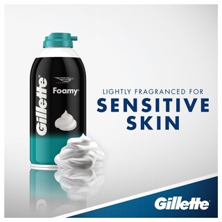 Foto 2 | Foto 2 | Crema De Afeitar Gillette Foamy Sensitive Skin 325 Ml (paquete De 12) - Venta Internacional.