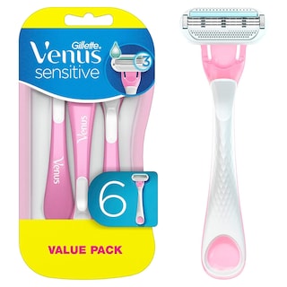 Foto 1 | Foto 1 | Maquinillas De Afeitar Desechables Gillette Venus Sensitive Para Mujer, 6 Unidades - Venta Internacional.
