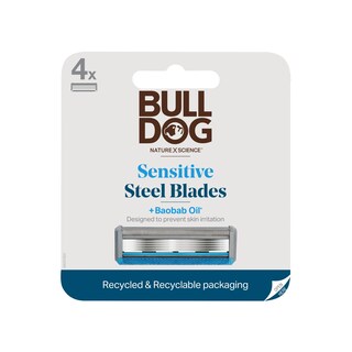 Foto 1 | Foto 1 | Recambios Razor Blades para Piel Sensible Bulldog 4 Unidades - Venta Internacional