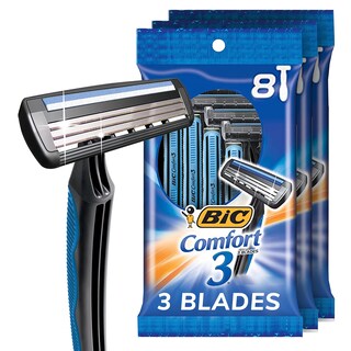 Foto 1 | Foto 1 | Maquinillas De Afeitar Desechables Bic Comfort 3 Para Hombre, 3 Hojas, 24 Unidades - Venta Internacional.