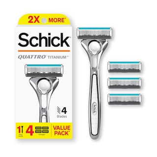 Foto 1 | Foto 1 | Rasuradora Schick Quattro Titanium con 1 Mango y 4 Cartuchos - Venta Internacional