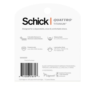 Foto 7 | Foto 7 | Recambios de Maquinilla de Afeitar Schick Quattro Titanium 8 Piezas - Venta Internacional