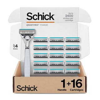 Foto 1 | Foto 1 | Razors Schick Quattro Titanium Para Hombre, 1 Navaja De 16 Cuchillas - Venta Internacional.