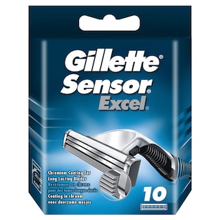Foto 1 | Foto 1 | Razor Blades Gillette Sensor Excel Para Hombre, Paquete De 10 - Venta Internacional.