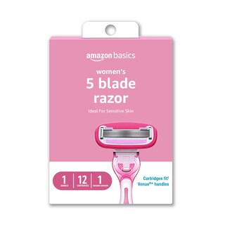Foto 1 | Foto 1 | Razor Amazon Basics Para Mujer, 5 Cuchillas, Se Adapta A 12 Cartuchos - Venta Internacional.