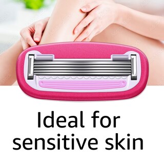 Foto 3 | Foto 3 | Razor Amazon Basics Para Mujer, 5 Cuchillas, Se Adapta A 12 Cartuchos - Venta Internacional.