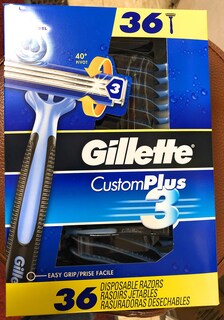 Foto 1 | Foto 1 | Maquinillas De Afeitar Desechables Gillette Custom Plus3, 36 Unidades - Venta Internacional.