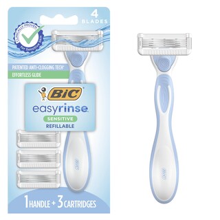 Foto 1 | Foto 1 | Razors Bic Easyrinse Sensitive Anti-obstrucción Para Mujer +4 Cuchillas - Venta Internacional.