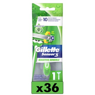 Foto 1 | Foto 1 | Maquinilla De Afeitar Desechable Gillette Sensor3 Sensitive Para Hombre X36 - Venta Internacional.
