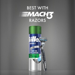 Foto 7 | Foto 7 | Gel De Afeitar Gillette Series 3x Action Sensitive, Paquete Doble De 200 Ml - Venta Internacional.