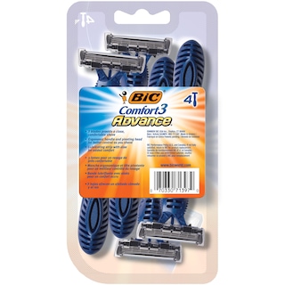 Foto 4 | Foto 4 | Maquinillas De Afeitar Desechables Bic Comfort 3 Advance Para Hombre, Paquete De 4 - Venta Internacional.